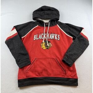Chicago Blackhawks Women's Hoodie Newberry Collection Old Time Hockey Sz M